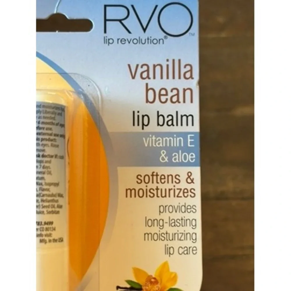 Rare NOS Discontinued RVO Lip Revolution Vanilla Bean Lip Balm Collectible READ!